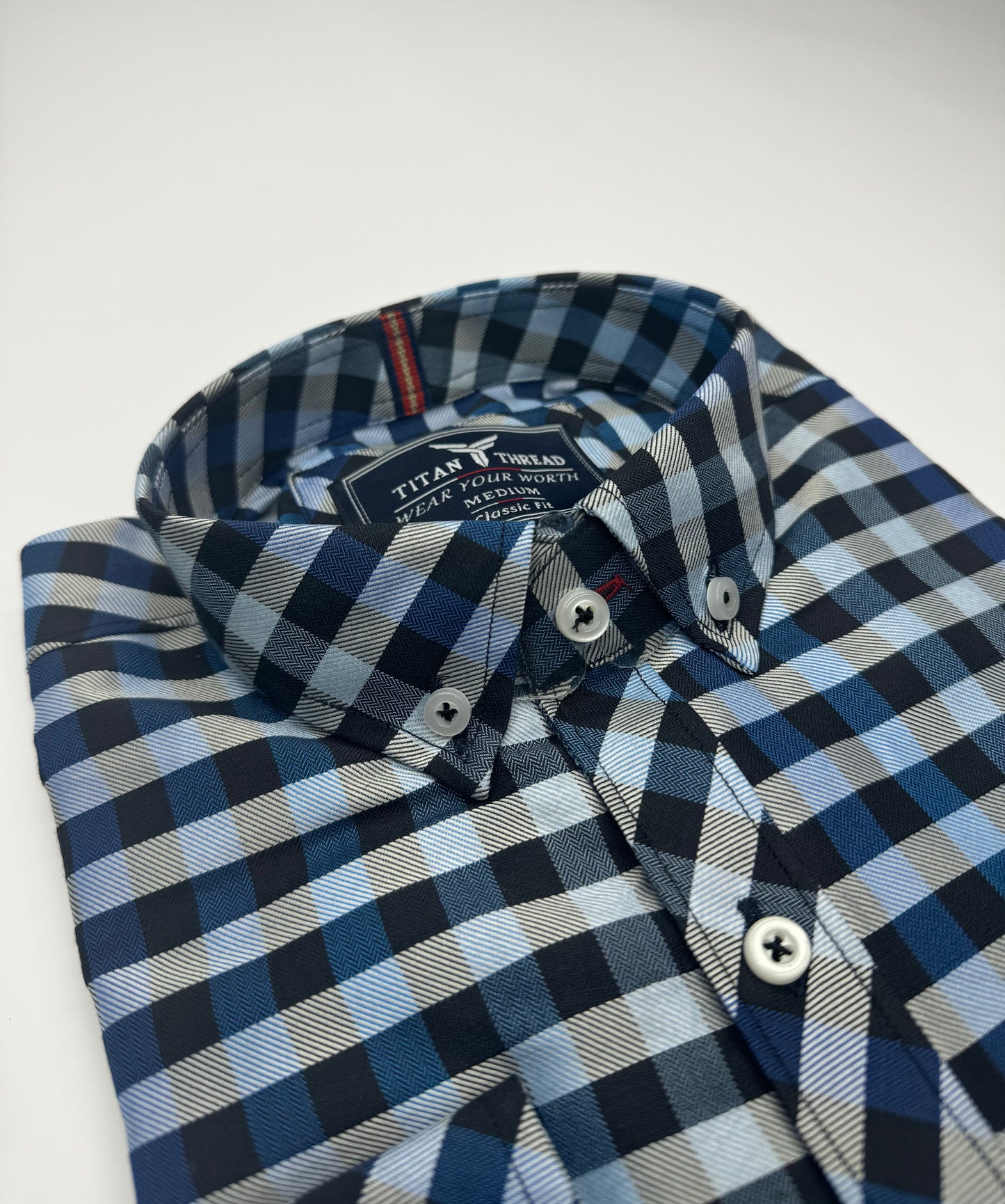 Gingham Blue Checkered