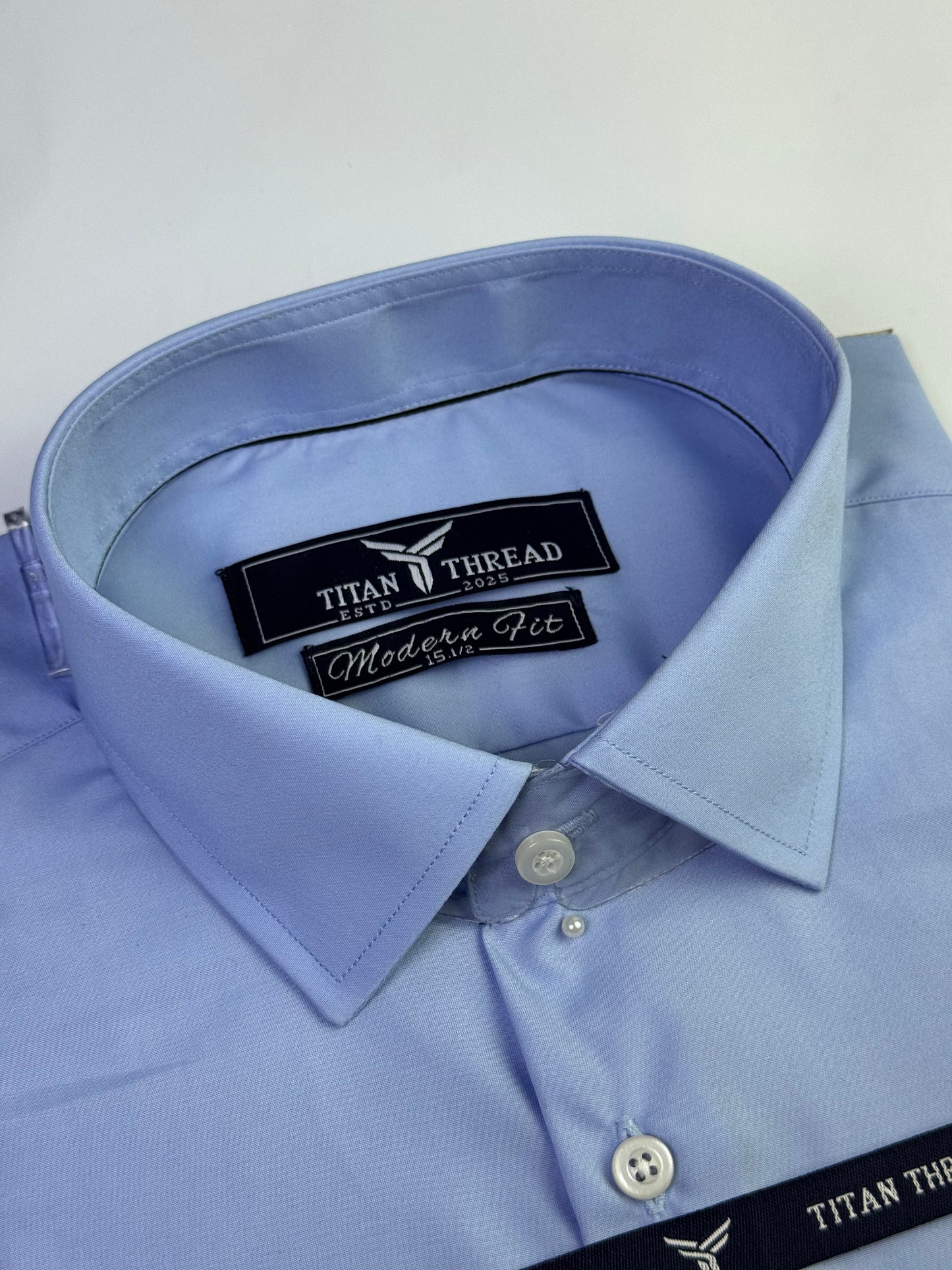 Pastal Blue Formal Shirt(Slim fit)