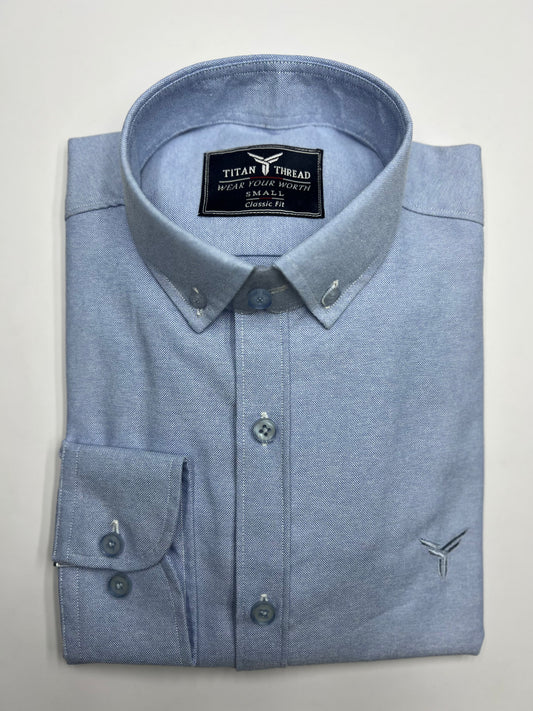 Iced Blue Oxford Shirt