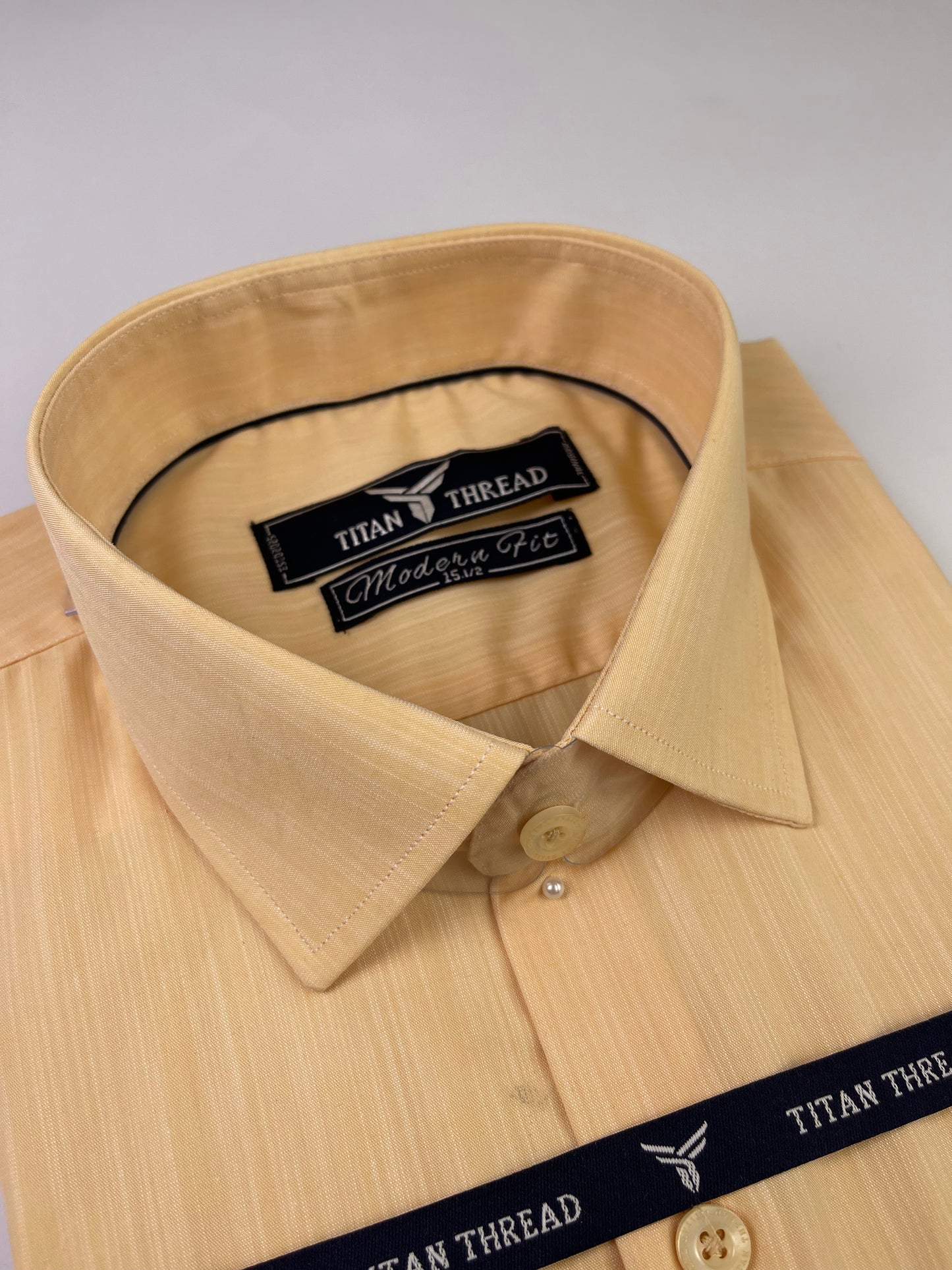 Skin Fawn Self Texture Formal Shirt