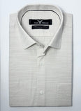 Beige Self Texture Formal Shirt
