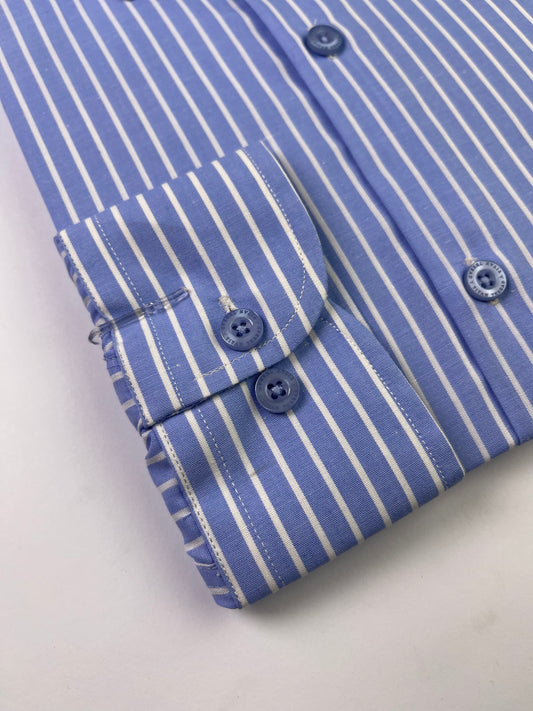 Cambridge Blue Stripe Formal Shirt