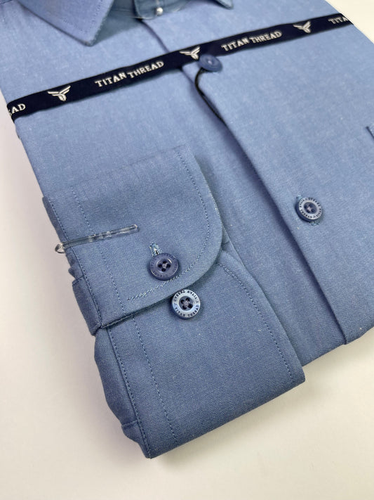 Denim Blue Formal Shirt