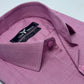 Sharp Pink Square Texture Formal Shirt