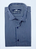 Indigo Blue Pencil Stripe Formal Shirt