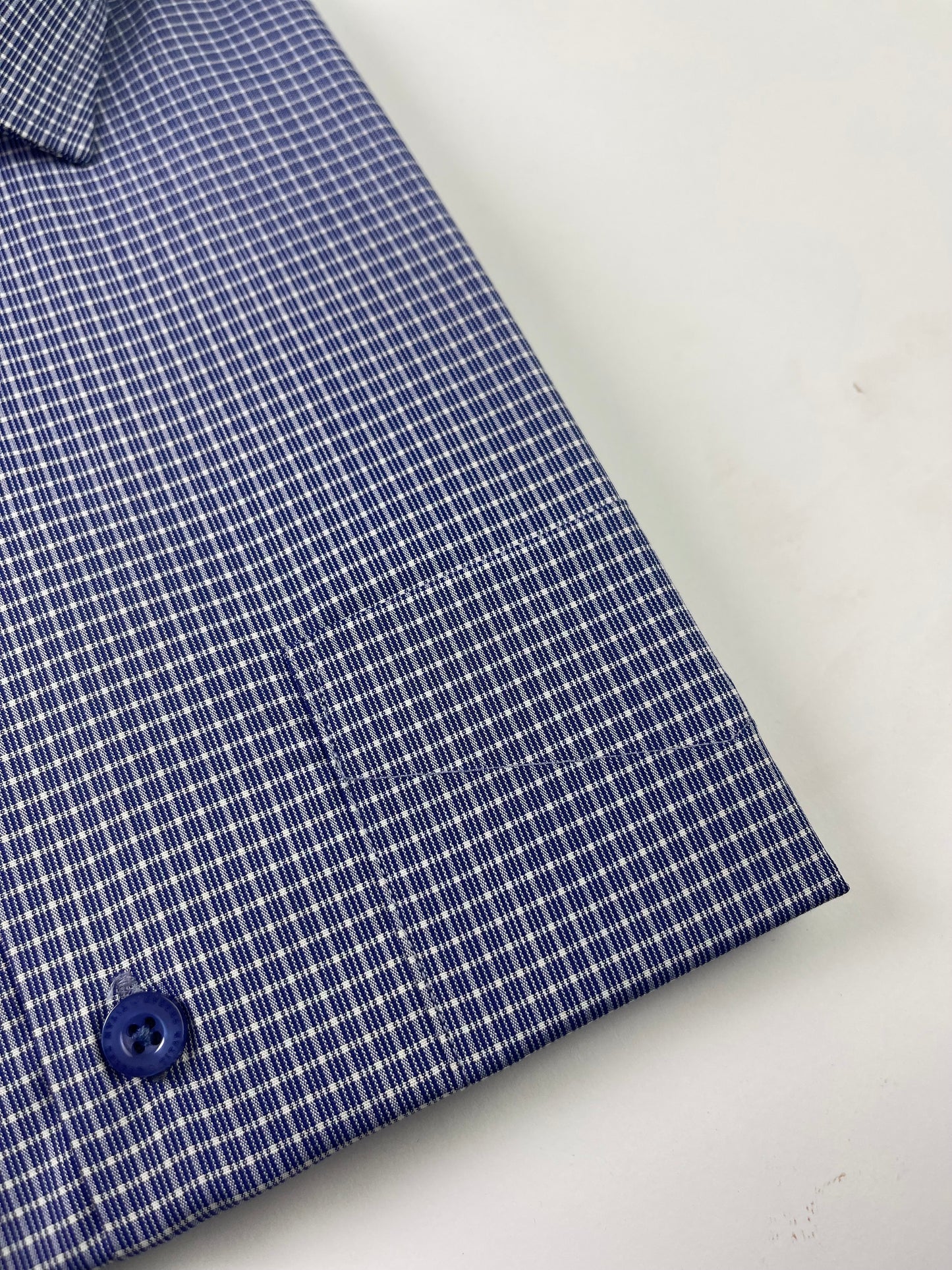 Blue Pin Check Formal Shirt