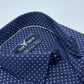 Navy Blue Dotted Formal Shirt