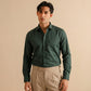Sage Green in Twill Formal Shirt (Slim fit)