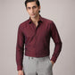 Two Tone Mercerized Maroon Formal Shirt (slim fit)